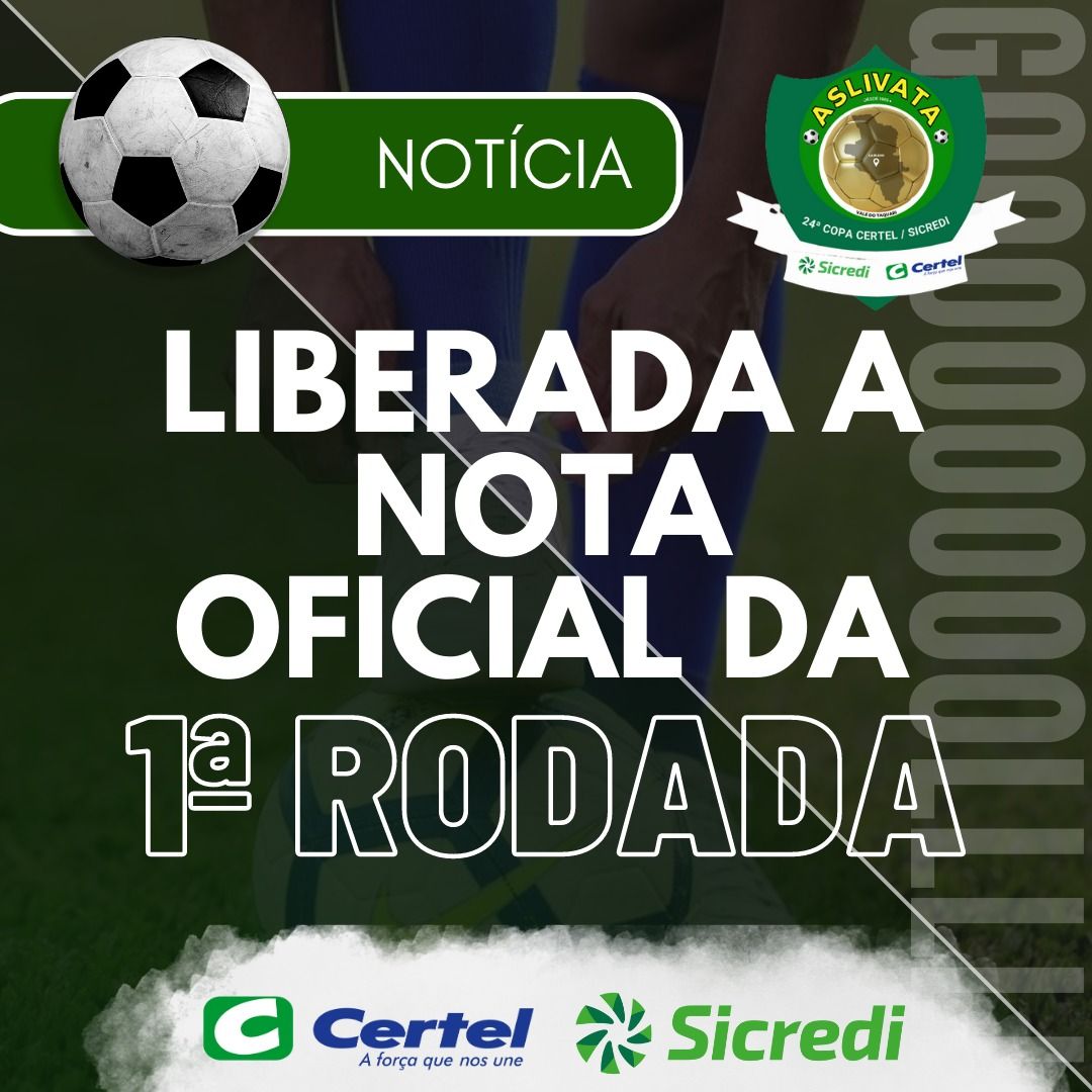 Nota Oficial - Campeonato Regional Série A - Titulares / Aspirantes